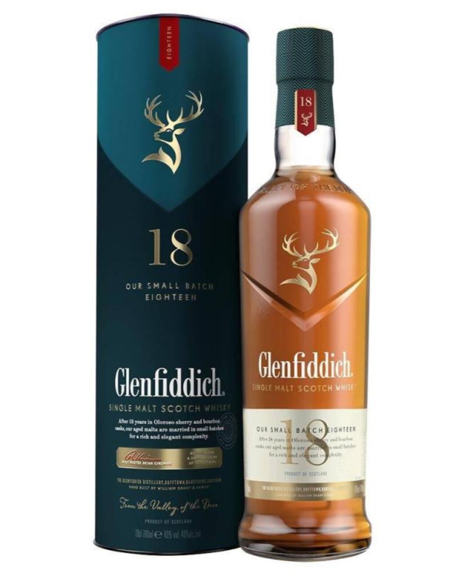 Glenfiddich 18YO 0,7l Tuba
